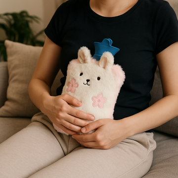 Hot Water Bag with Cute Fleece For Girls