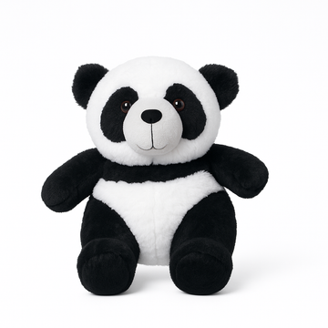 Kukkus Soft Panda Bear Stuffed Animal, Black and White, Soft Cuddly Toy for Children (20 CM)