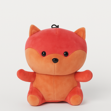 Kukkus Soft Fox Stuffed Animal, Soft Orange and Red, Kids Room Decor