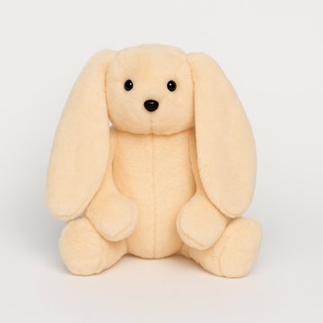 KUKKU'S SOFT TOYS Bunny Stuffed Animal, Soft Cream Color, Long Floppy Ears (30 cm)