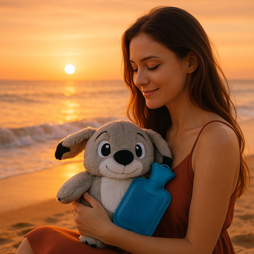 Hot and Cold Water Bottle with Cute Stuffed Soft Toy(30cm)