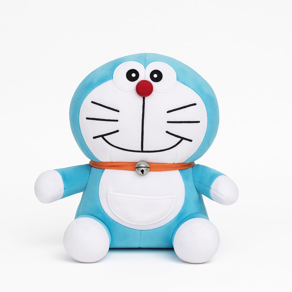 Kukkus soft Doraemon Soft Plus ,Cartoon Character Blue and White (30 cm)
