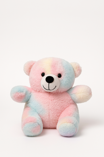 Kukkus Soft Rainbow Teddy Bear, Soft Pastel Colours, Kids Room Decor (30 CM)